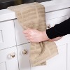 All-Clad Solid & Coordinate Kitchen Towels, 4-Pack, Cappuccino - 4 of 4