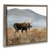 Stupell Industries Moose Wanderer Mountain Valley Floating Frame Canvas Art - 2 of 4