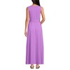 Lands' End Women's Cotton Modal Sleeveless Tie Waist Maxi Dress - 2 of 3