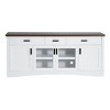 67" Modern TV Stand with Glass Doors,Storage Drawers & Adjustable Shelves,Media Console for Living Room-Baofuwish - 3 of 4
