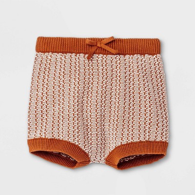 Baby Stitch Sweater Bloomer Pull-On Shorts - Cat & Jack™ Brown Newborn
