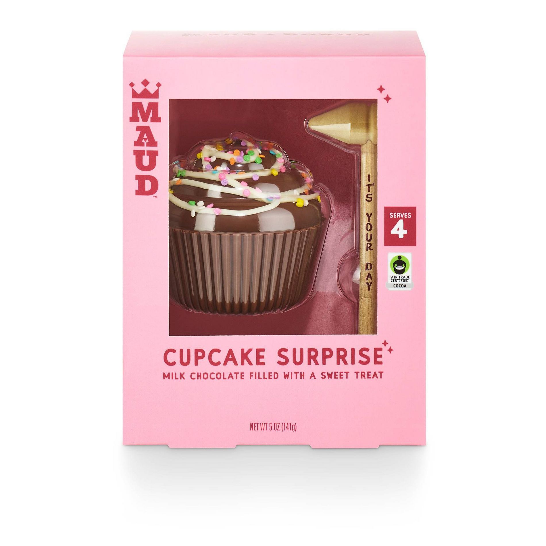 Maud Borup Milk Chocolate Smash Cupcake - 5oz