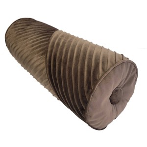 7"x18" Chelsea Velvet Neckroll Oblong Throw Pillow - Edie@Home - 1 of 3