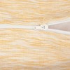 2pc 18"x18" Tonal Recycled Cotton Square Throw Cover Honey Gold/Off-White - Design Imports: Decorative Stripe, Zippered - 2 of 4