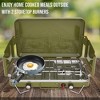 Hike Crew 2 Burner Propane Stove, 20,000 BTU Portable Stove with Handle & Foldable Legs - 4 of 4