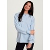 RBX Active Women's Sweatshirt, Elevated Athleisure Relaxed Fit Transitional Weight Henley Pullover - 4 of 4