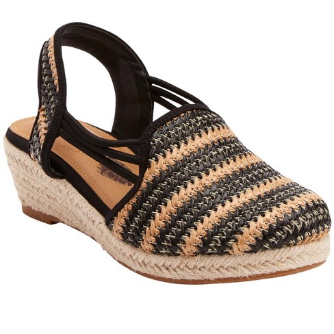 Wide width best sale closed toe espadrilles