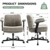 Kumasinova Extra-Wide Criss Cross Office Chair,Comfy Swivel Chair with Flip-up Armrests & Thick Cushion,Ergonomic Desk Chair for Office,Bedroom - 2 of 4