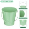 Unique Bargains Garden Galvanized Versatile Durable Bucket with Handle 6 Pcs - 2 of 4