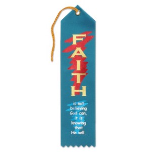 Beistle Faith Is Knowing That He Will Ribbon, 2" x 8", (6/Pkg) Multicolored - 1 of 1