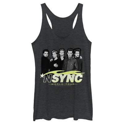 Women's NSYNC World Tour Poster Racerback Tank Top