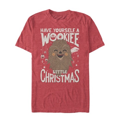 grafisch toilet viool Men's Star Wars Christmas Have Yourself A Wookie T-shirt : Target