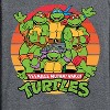 Men's - Teenage Mutant Ninja Turtles - Retro Sunset Circle Long Sleeve Graphic T-Shirt - 2 of 4
