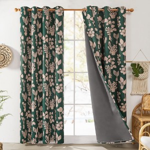 Deconovo Recycled Mountain Ash Blackout Curtains(2 Panels) - 1 of 4