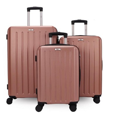 Mirage Luggage Noble ABS Hard shell Lightweight 360 Dual Spinning Wheels and Combo Lock 3-Piece Luggage Set
