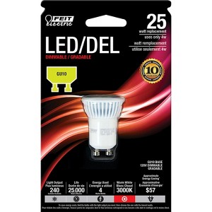 Feit Electric MR11 GU10 LED Bulb Soft White 25 Watt Equivalence 1 pk - 1 of 1