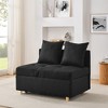 VYNXARIA Convertible Sleeper Sofa Chair Adjustable Backrest Recliner,Modern Linen Fabric for Living Room for Tight Spaces - 2 of 4