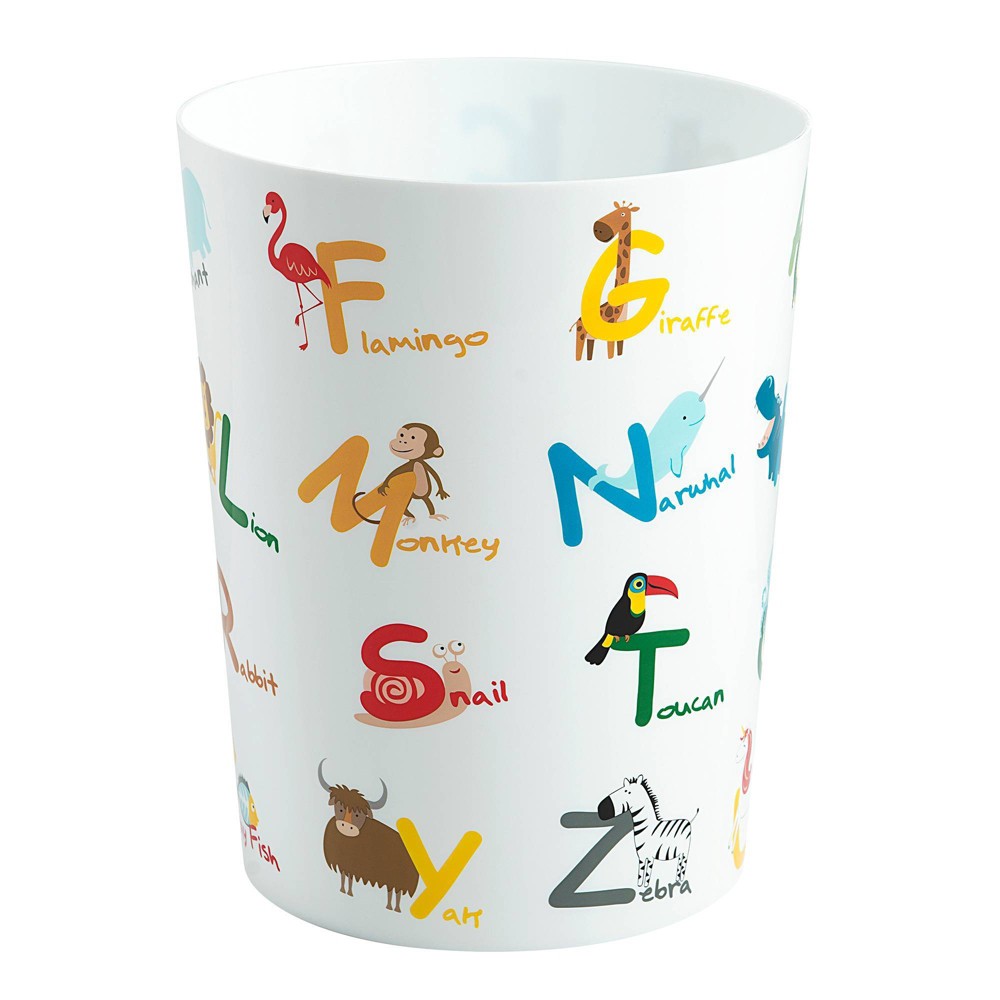 Photos - Other interior and decor Animal Alphabet Plastic Kids' Wastebasket - Allure Home Creations