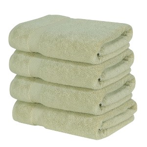 Splash Ultra-Soft Zero Twist 100% Ring Spun Cotton Bath Towel Set - Reversible, 550 GSM, Breathable, Lightweight, Highly Absorbent Towels for Bathroom - 1 of 4