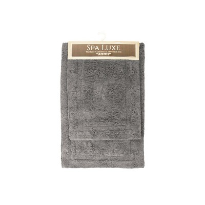 Arkwright Home Spa Lux Solid 2pc Bath Rug Set