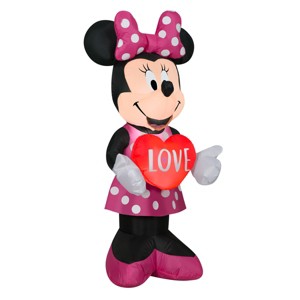42" Pre-Lit LED Inflatable Valentine's Minnie Mouse - National Tree Company - 1 of 2
