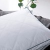 Peace Nest Medium-Firm Gusseted Goose Feather Down Bed Pillow with Cotton Cover Set of 2 - image 3 of 4