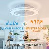 HUMHOLD 24" Ceiling Fans with Lights and Remote, Low Profile Ceiling Fan with 6 Wind Speed - 2 of 4