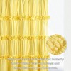 Bright Yellow Vintage Bow Tie Shower Curtain, Ruched Microfiber, 72 Wx 72 H, 12 Buttonholes - 2 of 4