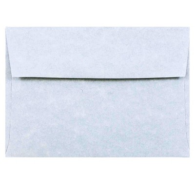 JAM Paper 4Bar A1 Parchment Invitation Envelopes 3.625 x 5.125 Blue Recycled 900877844