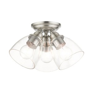 Livex Lighting Montgomery 3 - Light Flush Mount in  Brushed Nickel - 1 of 1