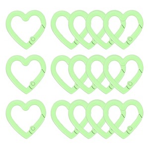 Unique Bargains Metal Heart Shape Handbag Spring Buckle Snap Hook Clip 15 Pcs - 1 of 4