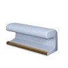 Sapphtopaz Modern Leather Ottoman Bench with LED Sensor Light, Sleek Entryway Shoe Storage, Entryway Bench, Ottoman Bench - 3 of 4