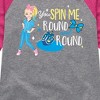Girls' JoJo Siwa You Spin Me Round And Round  - Athletic Heather/Fuchsia - Large - 2 of 4