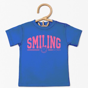 The Juniper Shop SmileyWorld Arched Varsity Toddler Short Sleeve Tee - 1 of 4