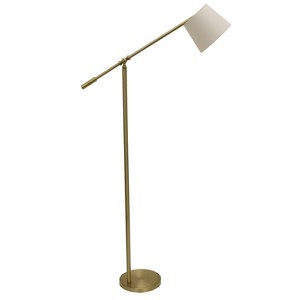 Chloe Adjustable Arm Floor Lamp Brass (Lamp Only) - Decor Therapy