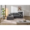 VYNXARIA Modular Sectional Living Room Sofa Set, Modern Minimalist Style Couch, Upholstered Sleeper Sofa for Living Room, Bedroom，L-Shape - 2 of 4