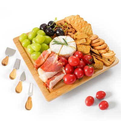MOVSSOU Cheese Board Set with Knife