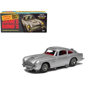 Aston Martin DB5 RHD Birch Silver James Bond 007 "Goldfinger" (1964) Movie (#261 Reissue) Diecast Model Car by Corgi - 1 of 4