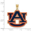 Black Bow Jewelry 14k Yellow Gold Plated Sterling Silver Auburn Tigers NCAA Extra Large Pendant - 2 of 3