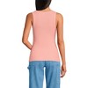 Lands' End Women's Drapey Rib Fitted Tank Top - 2 of 3