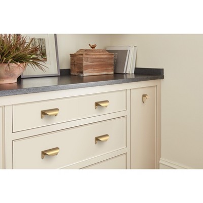 Champagne Bronze 3" Cup Pull with Mounting Hardware