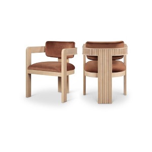 Meridian Furniture,Sacha Velvet Dining Chair, Set of 2 - 1 of 4