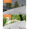 GustoWave 10x20 FT Heavy Duty Carport, Portable Garage for Cars, Boats, Trucks - 4 of 4