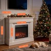 44" Electric Fireplace with Mantel for Living Room or Bedroom,23" Fireplace Insert Heater, Realistic Log and Flame Effect, Remote Control - 4 of 4