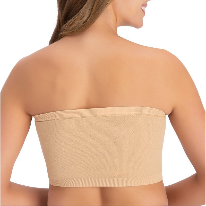 Collections Etc 2-pack Seamless Bandeau Bras W, 3 of 6