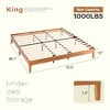 Lyngins Minimalist Full Bed Frame, Solid Wood Platform Bed Frame, Noise-Free Beds for Bedroom (No Box Spring Needed) - 2 of 4
