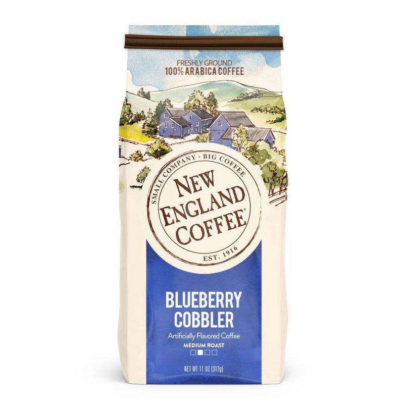 New England Blueberry Cobbler Medium Roast Ground Coffee - 11oz, 1 of 5