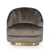 Condit Modern Glam Channel Stitch Velvet Club Chair - Christopher Knight Home - 2 of 4