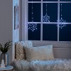 3pk Battery Operated LED Hanging Metal Snowflake Christmas Lights - Wondershop™: Indoor/Outdoor Use with Timer - 2 of 4