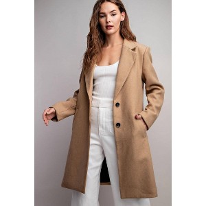 Women's Collared Coat - ee:some - 1 of 4